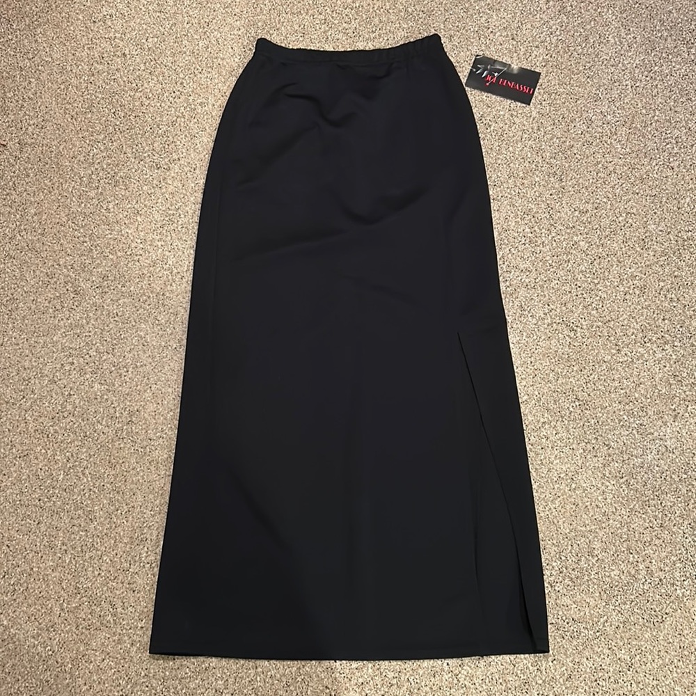 vintage black maxi skirt